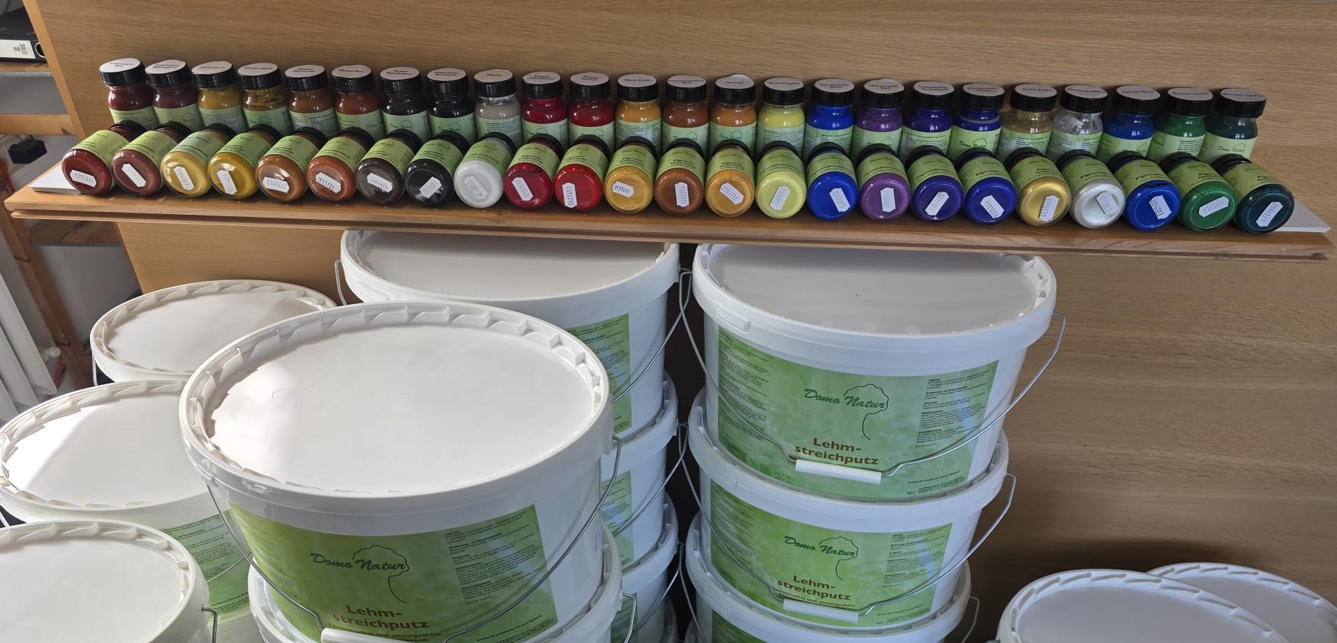 DomoNatur Farbpigmente zum Abtönen und zum Lasieren von Naturfarben